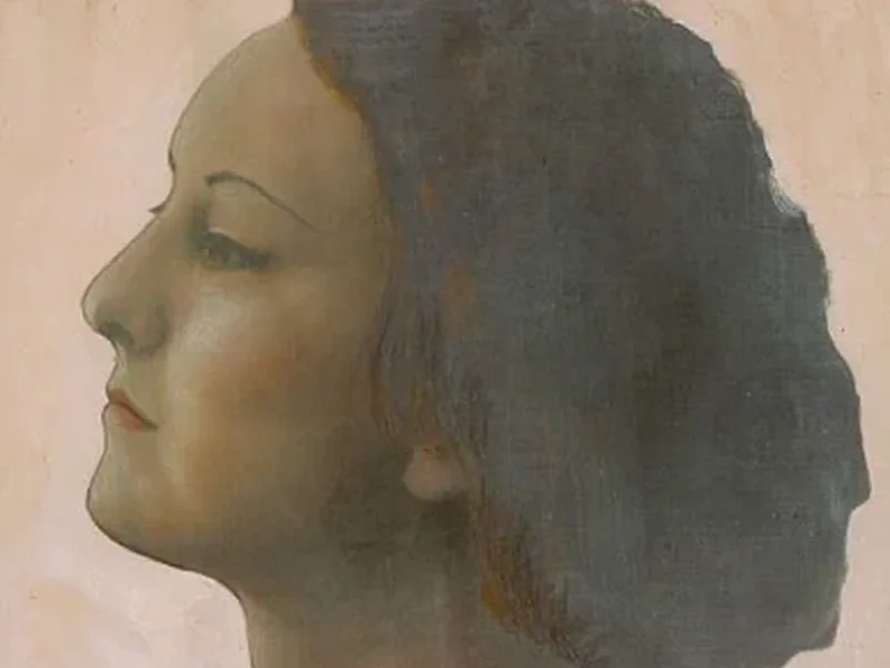 1841-Géza Szontágh - Donna con sciarpa di seta